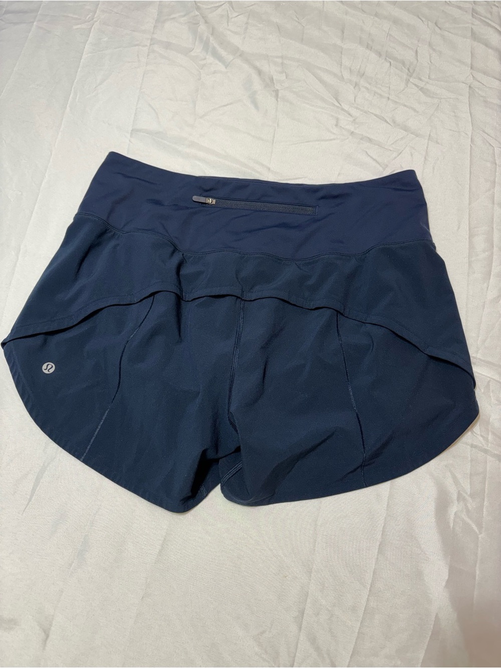 Lululemon Speed Up High-Rise Lined Short 4" Size 8 True Navy Blue